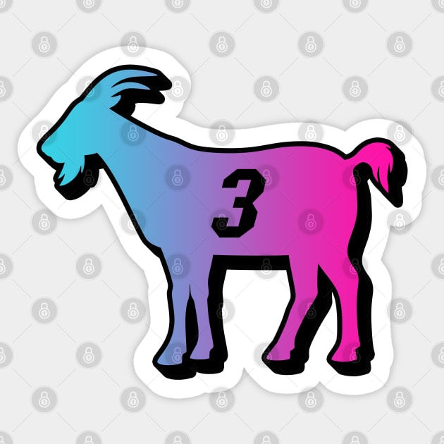 MIA GOAT - 3 - Black Vice Gradient Sticker by KFig21